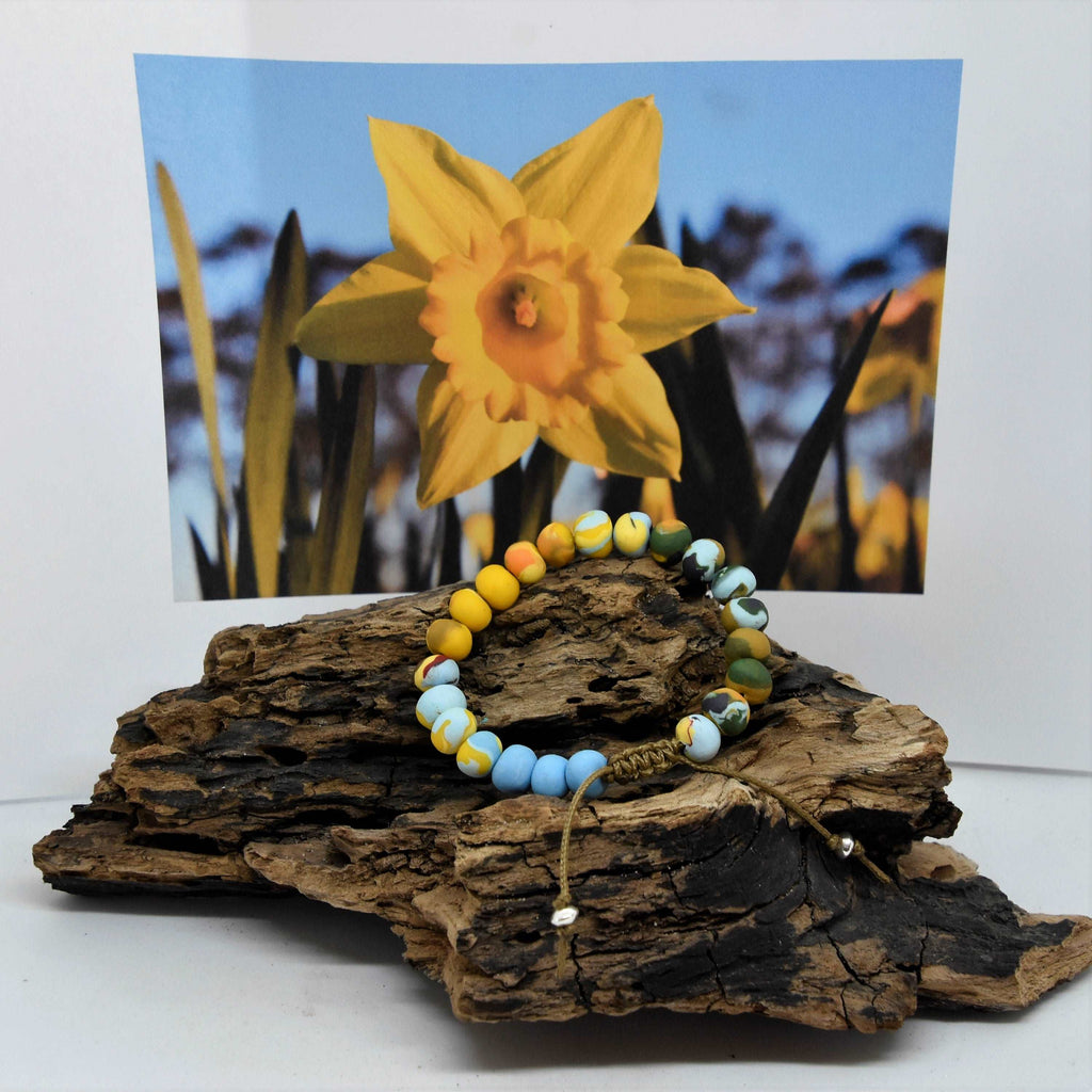 Daffodil blue skies - Landscape Bracelet