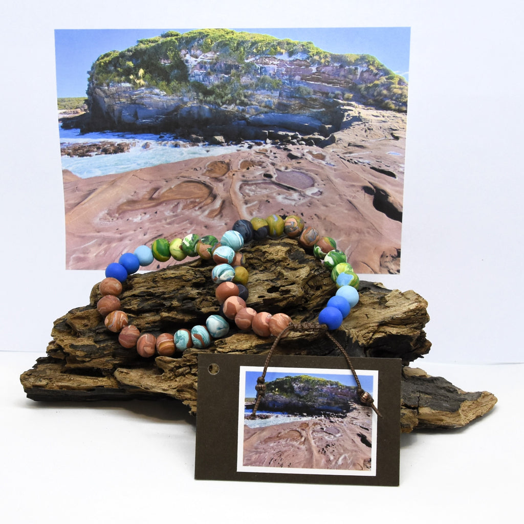 Swirls of Time, Haycock Point Beowa NP NSW, - Landscape Bracelet