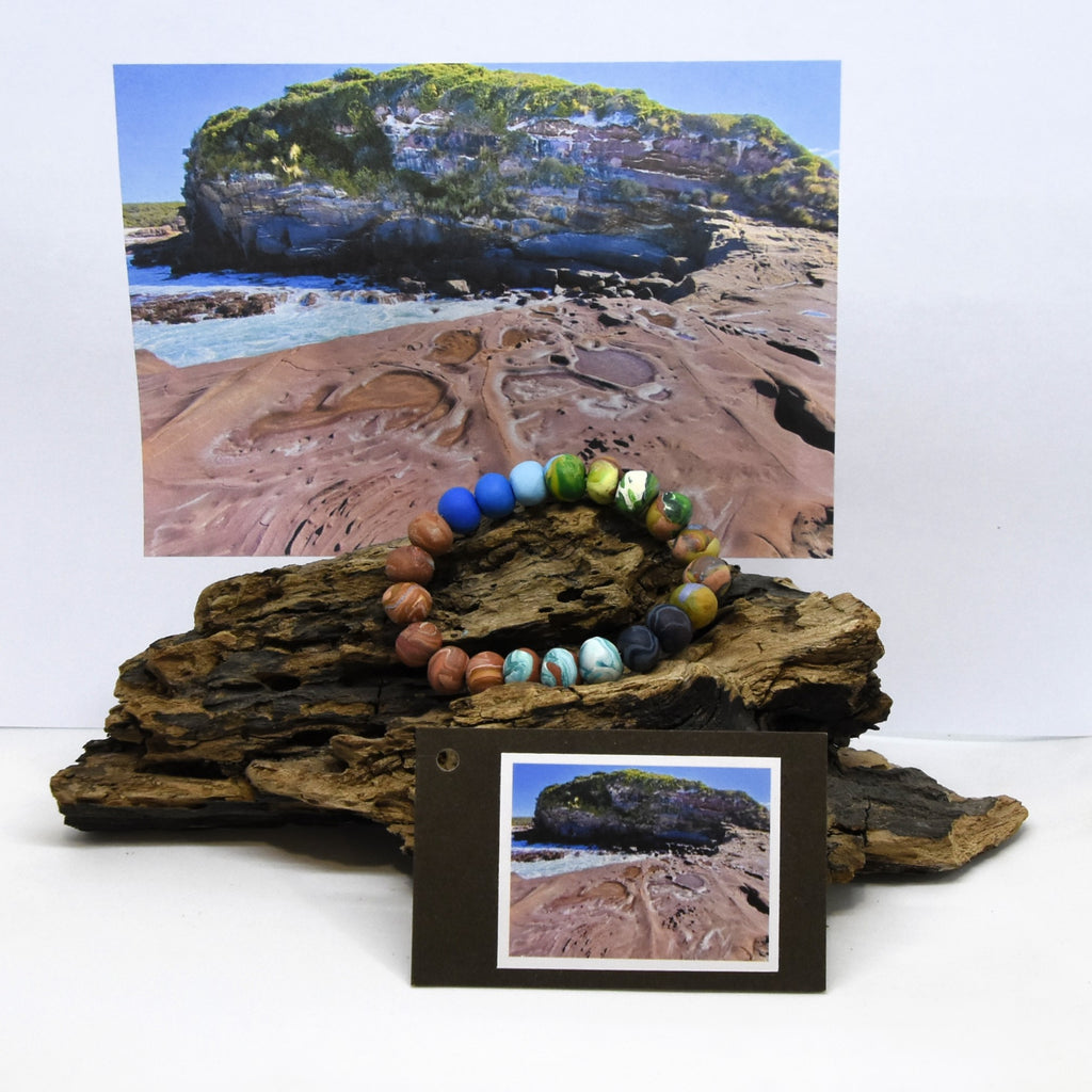 Swirls of Time, Haycock Point Beowa NP NSW, - Landscape Bracelet