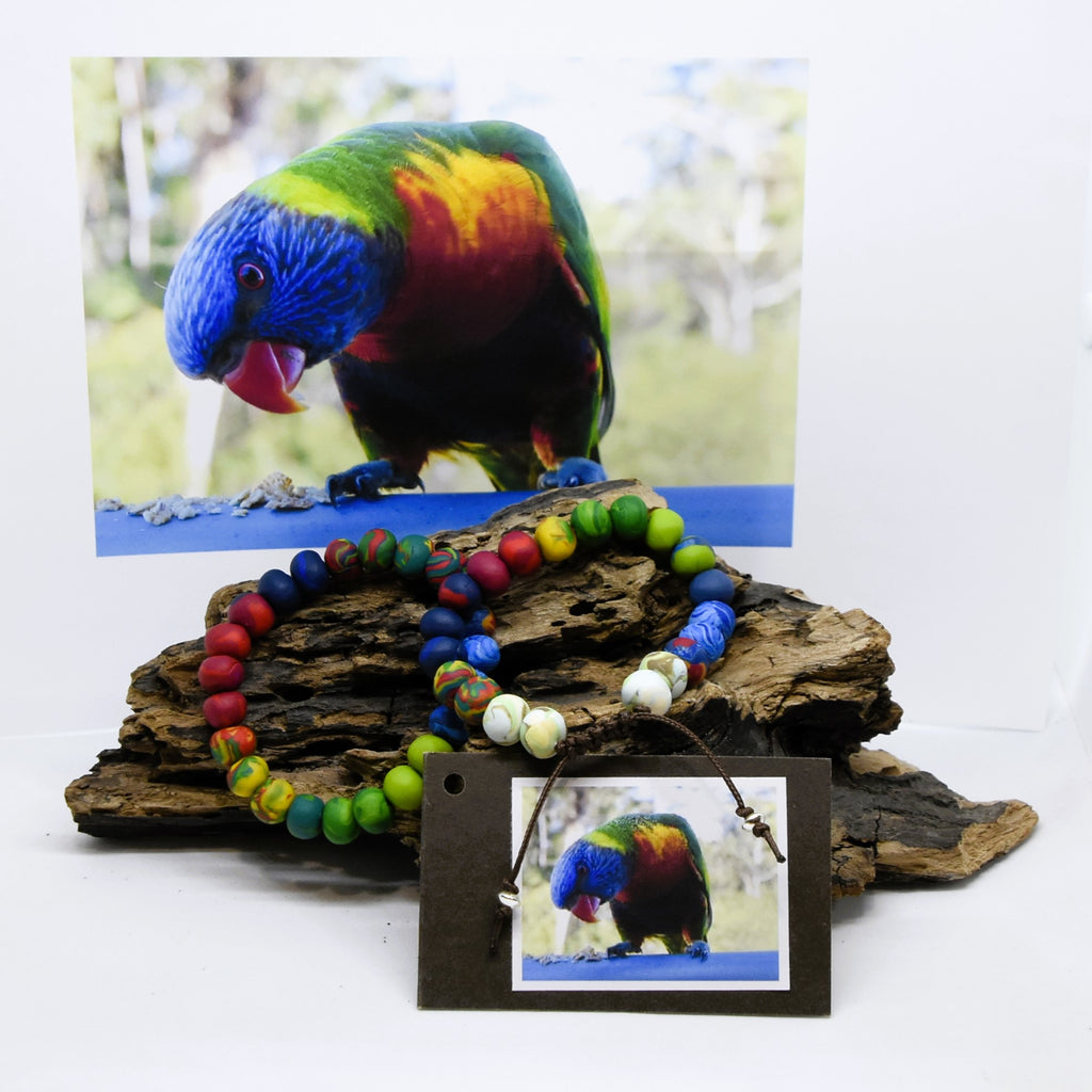 Rainbow Lorikeet - Landscape Bracelet