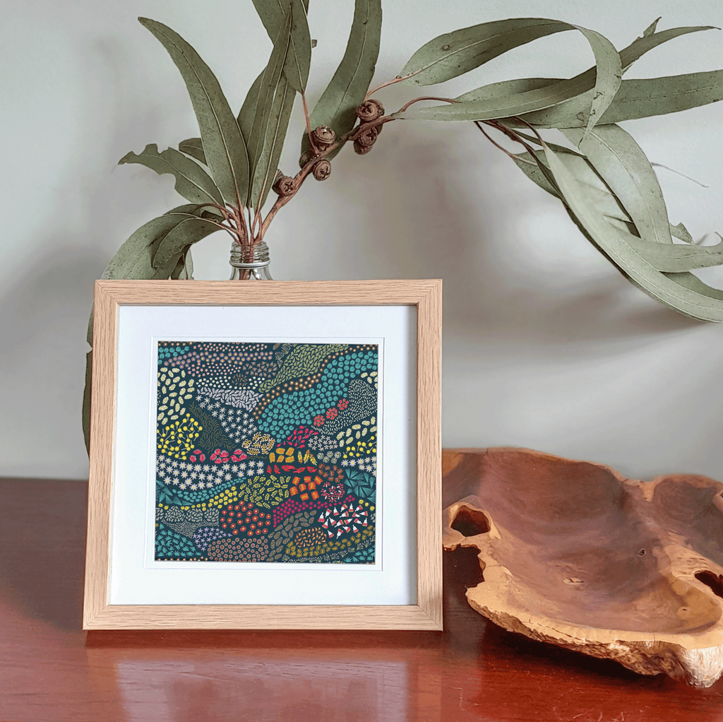 FLORAL LANDSCAPE - Square Card