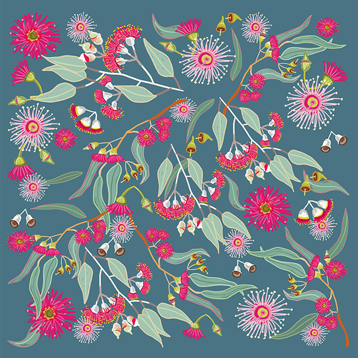 EUCALYPTUS BLOSSOMS - Square Card