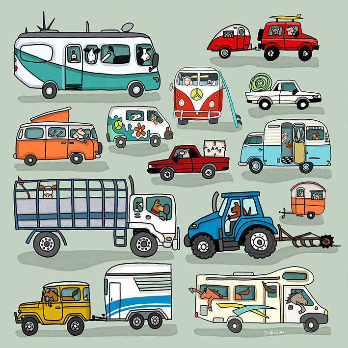 WHEELS - Square Card